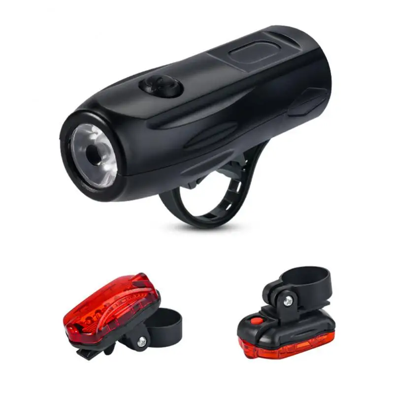 

2Pcs Bike Light Set LED USB Rechargeable 300 Lumens 3 Modes Bicycle Lamp MTB Road Bike Front And Tail Light Set Flashlight