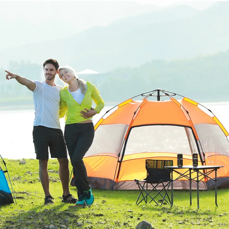 Палатка для рыбалки на 5 человек самораскладывающаяся шестигранная