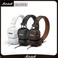 marshall major iii bluetooth wireless headphones original deep bass foldable sport gaming rock headset microphone earphones
