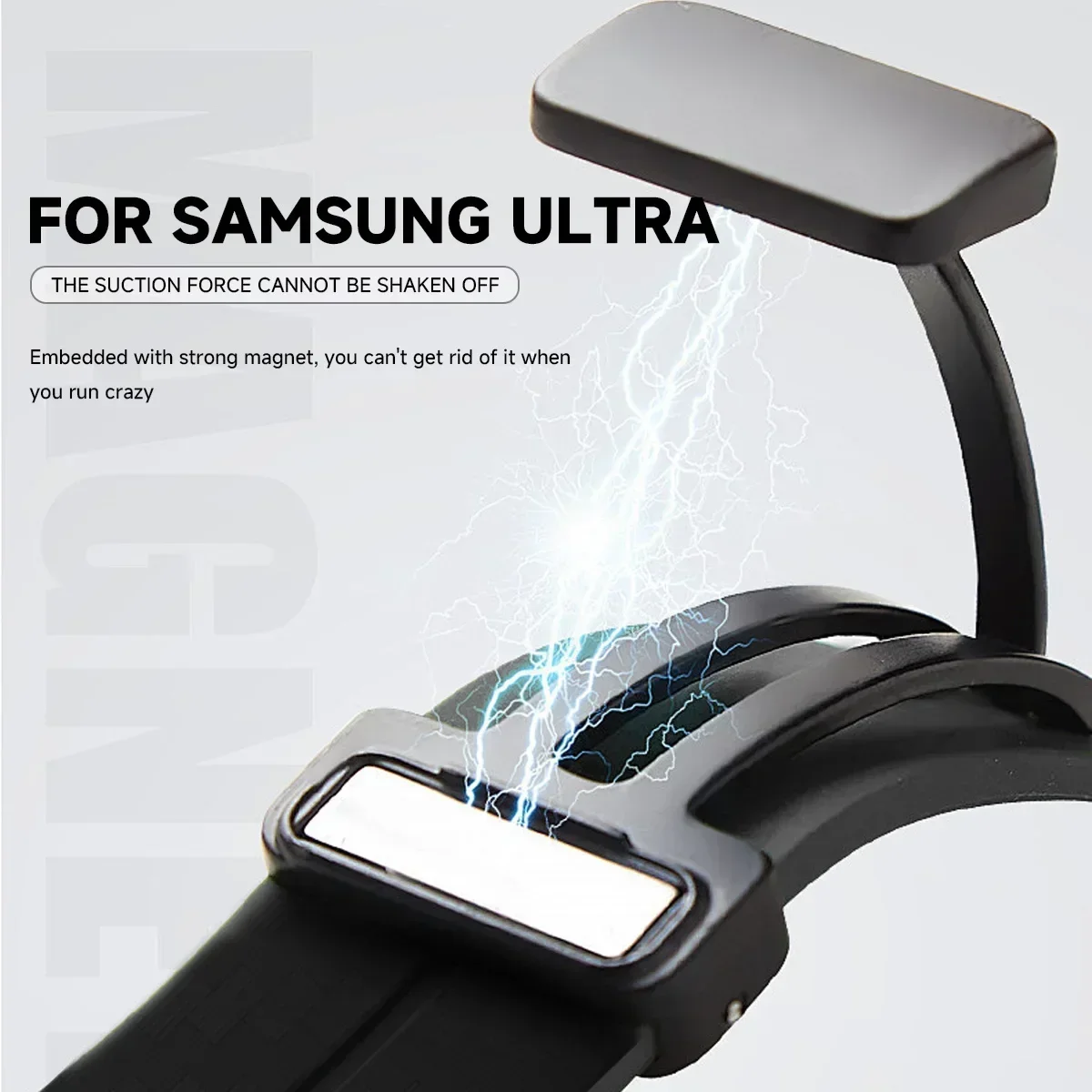 Ремешок из углеродного волокна для Samsung Galaxy Watch 7 Ultra 47 мм с магнитной застежкой