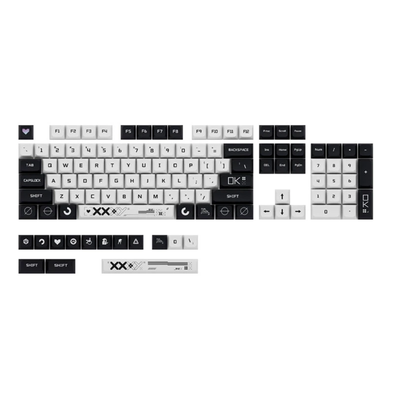 

Decorative PBT Keycaps for 6.25U Space 61 63 64 68 82 84 87 96 98 100 104 108