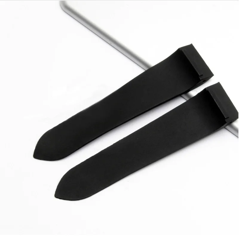 25mm Silicone Watch Bands For Cartier W2020007 W2020008 Waterproof Bracelet Rubber Strap Watchband