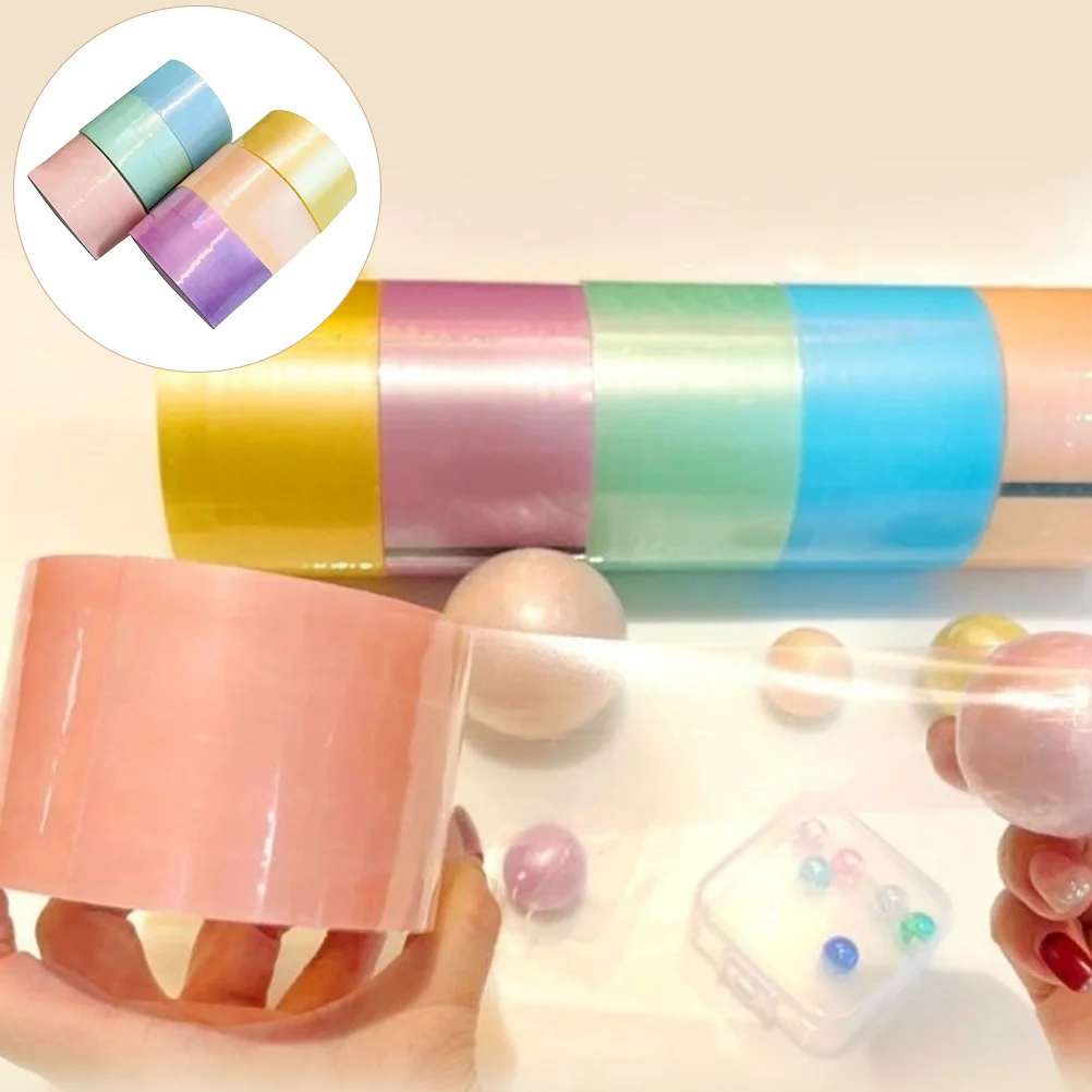 

6 Rolls Transparent Tape Calm Toy Childrens Toys Sensory Stress Toy Fidget Toy Kids Kids Supplies Sticky Ball Goo Ball Tape