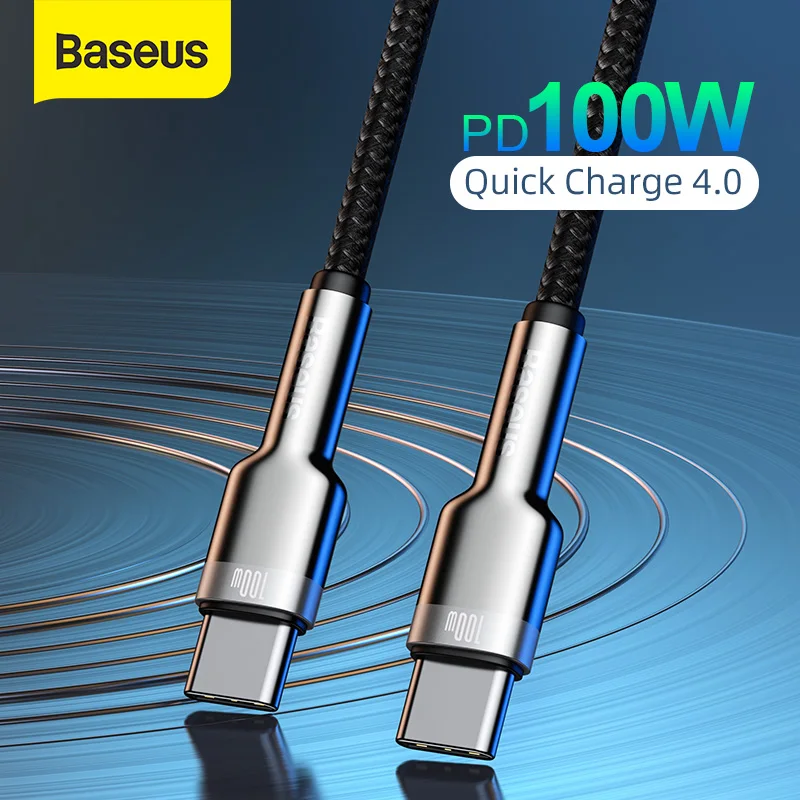 

Baseus 100W USB C To USB Type C Cable For Macbook iPad USBC PD Cord Quick Charge 4.0 Charger TypeC Cable For Xiaomi Samsung