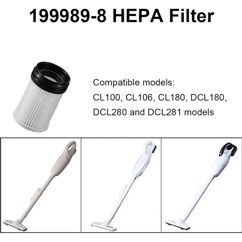 Фото Сменный HEPA-фильтр для пылесоса 199989-8 для моделей CL106, DCL180, DCL280, DCL281, 1914X6-2-AT36 №4