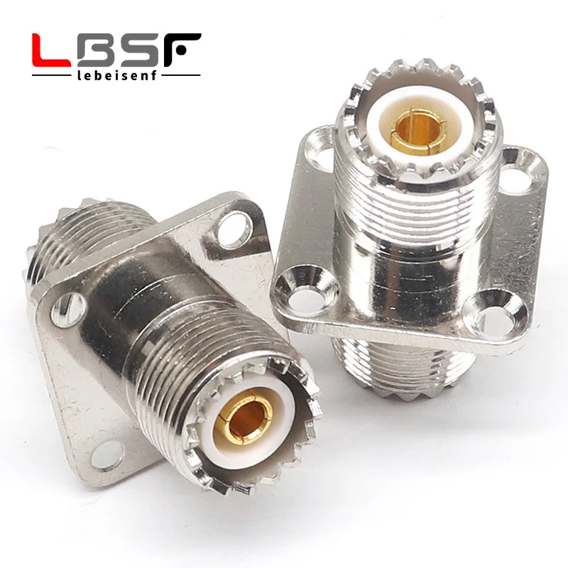 Адаптер радиочастотного адаптера SL16 M UHF-KKF female к SO239 square plate 25*25 copper