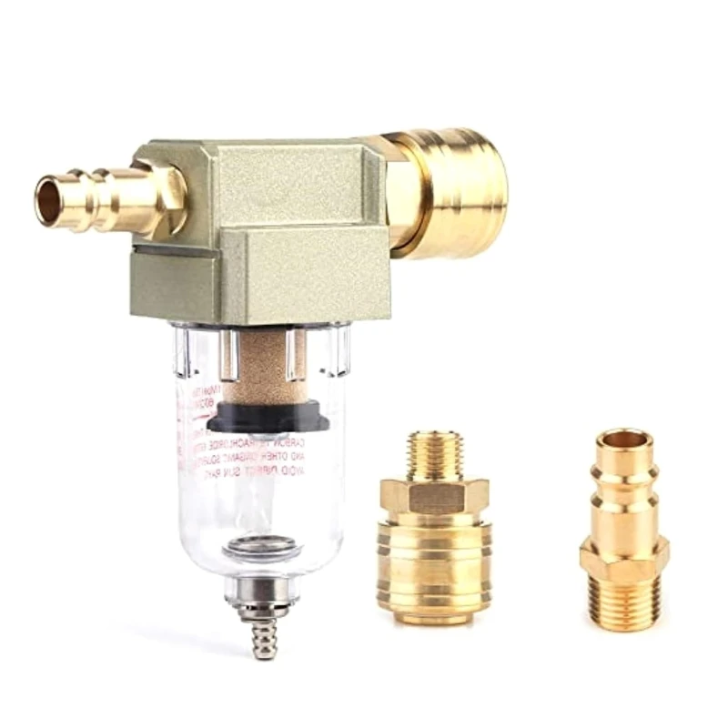 

1/4" Compressed Air Filter Regulator Water Oil Separator Pressure Regulator