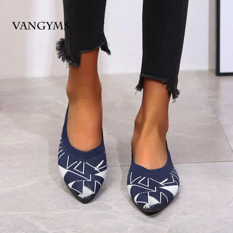 

Туфли женские плетеные с острым носком, на плоской подошве