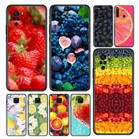 hot fruits food silicone coque for xiaomi redmi note 11 11t 10 10s 9 9s pro max 10t 9t 8t 8 7 6 5 pro phone case