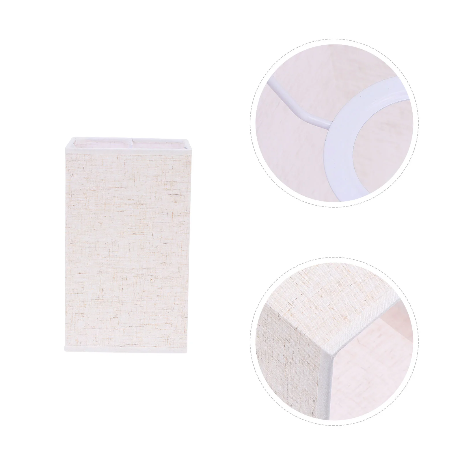 

Lamp Fabric Lamp Shade Replacement E27 Square Fabric Light Cover Clip On Bulb Cloth Chandelier Cover for Wall Floor Lampshade