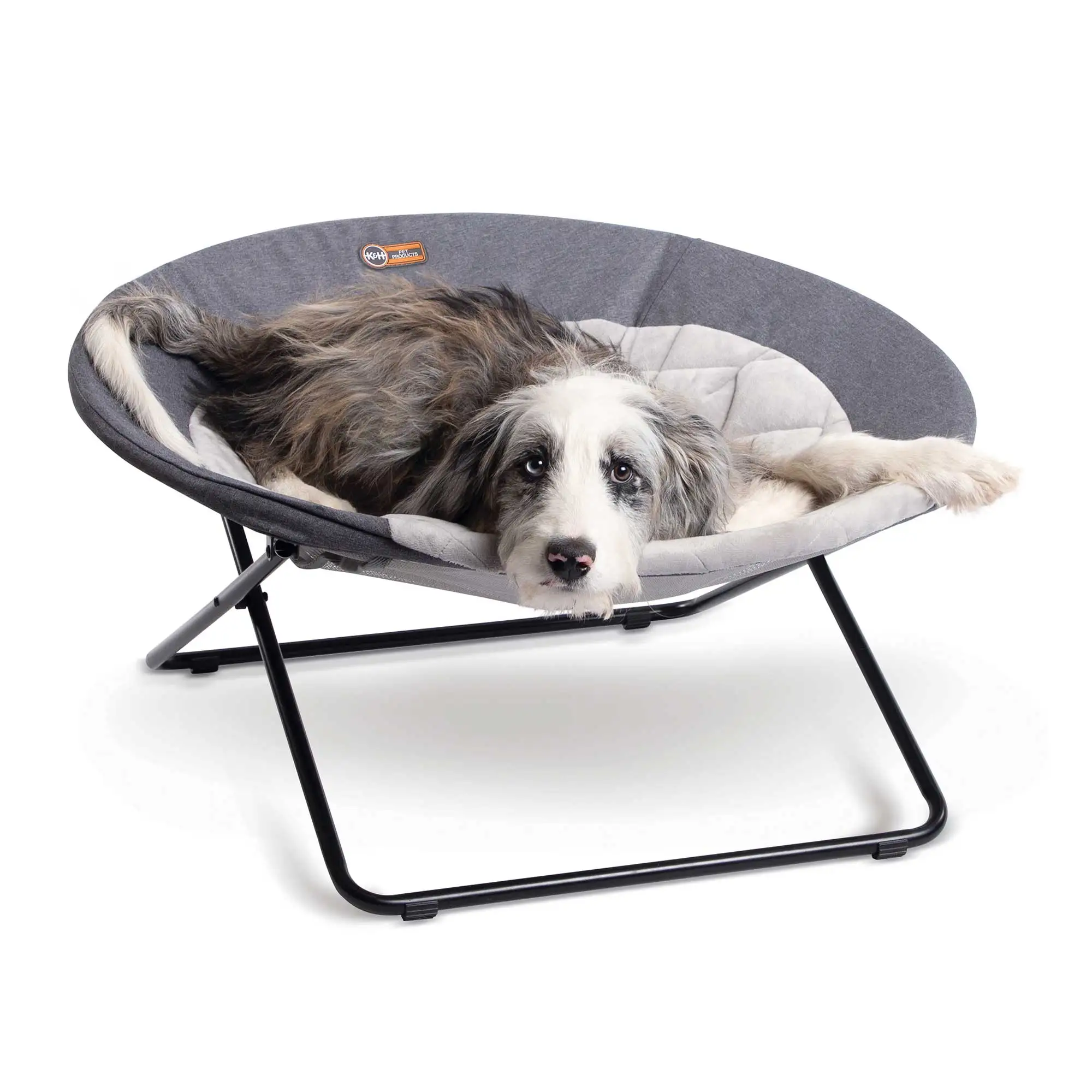 

HMTX Elevated Cozy Cot Classy Gray Large 30 Inches