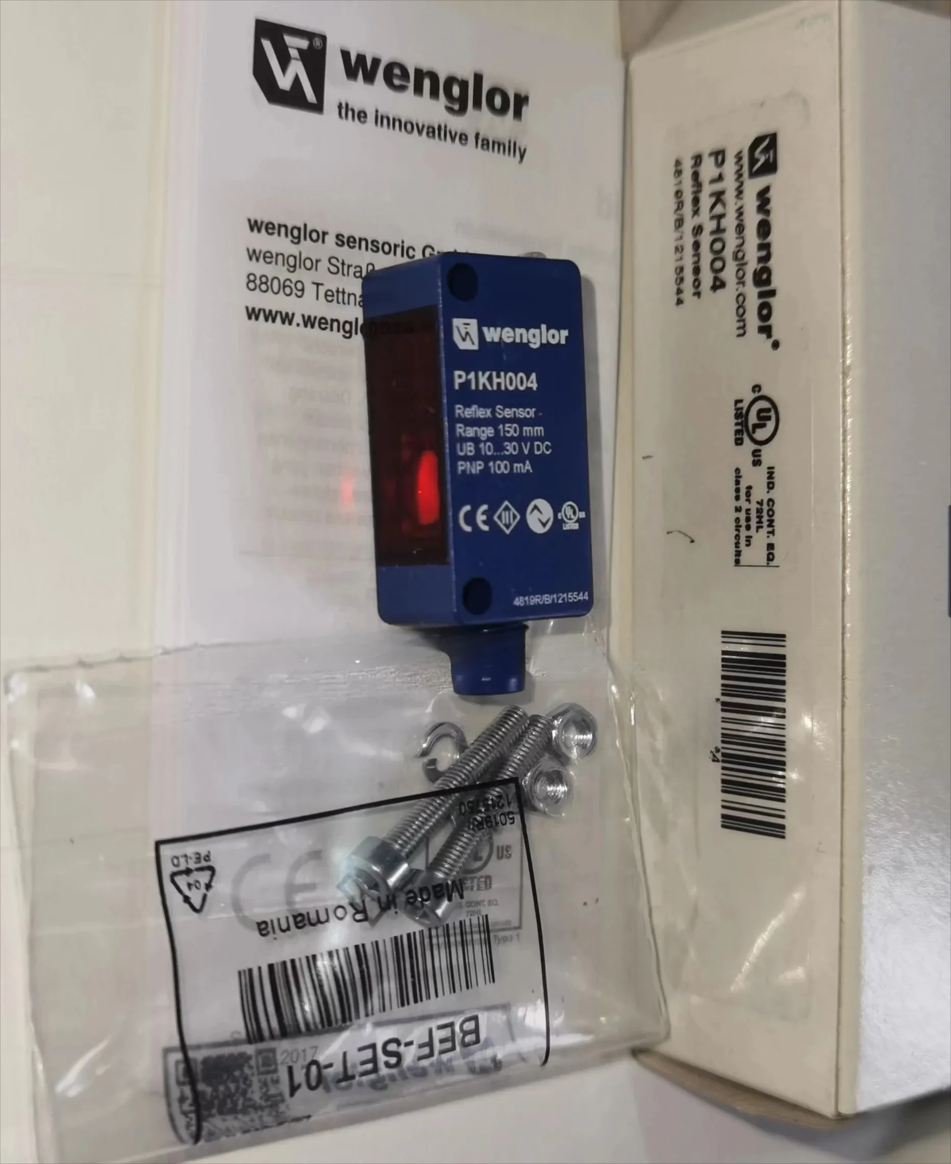 P1KH004 оригинальный немецкий фотоэлектрический датчик Wenglor в наличии