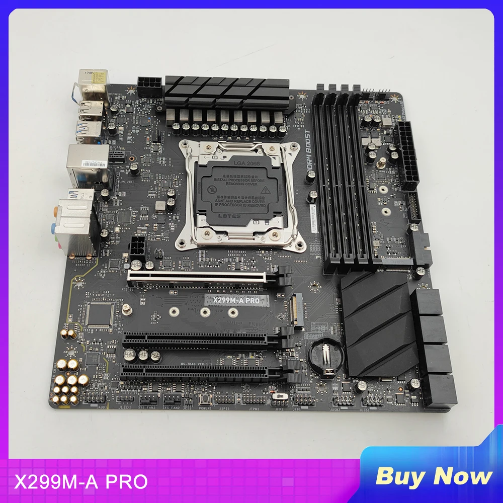 

X299 X299M-A PRO Motherboard LGA 2066 DDR4 64G USB3.1 M.2*2 SATA3*8 M-ATX Mainboard