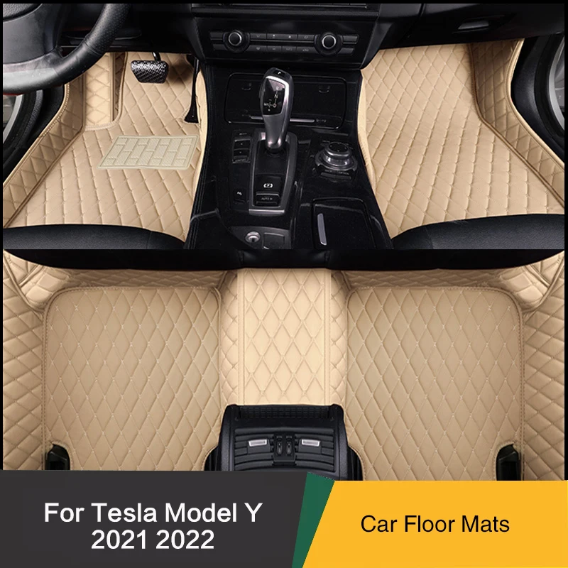 

Изготовленные на заказ автомобильные коврики, специально предназначенные для Tesla Model Y 2021 2022 Ковры Кожаный ковер Автомобильные аксессуары