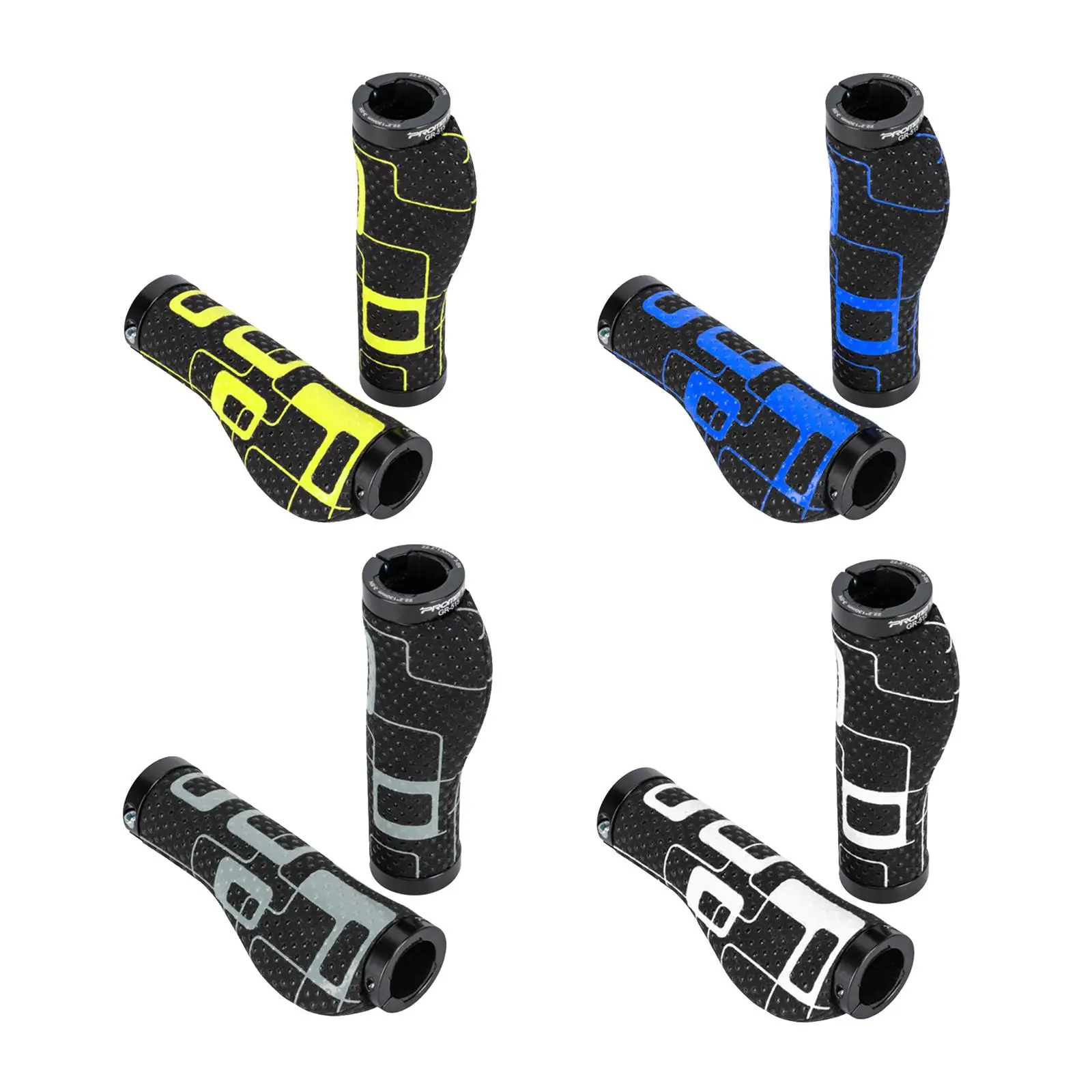 

1 Pair Bike Handlebar Grip - Designed Ergonomic Anti- Rubber Handle Grips with Screw Lock