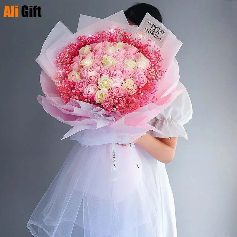 

Big Bunch of Dried Flowers All Over The Sky Christmas Bouquet Real Flowers Roses Eternal Flowers Birthday Gifts for Girlfriends