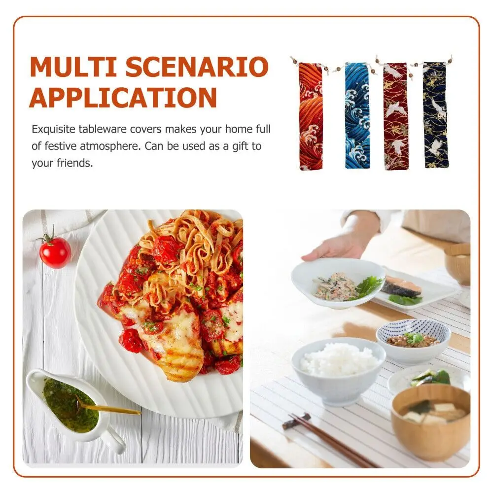 

New Silverware Straw Purse Utensil Sets Hand Fan Bag Bundle Pocket Storage Pouches Diy Storage Bag Fan Drawstring Bag