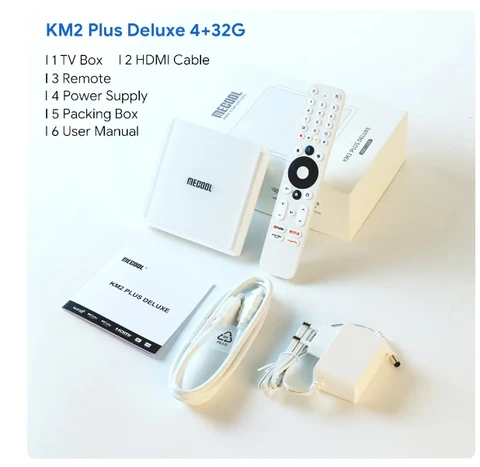GTMEDIA MECOOL KM2 PLUS DELUXE 4K ТВ-бокс 4/32 ГБ