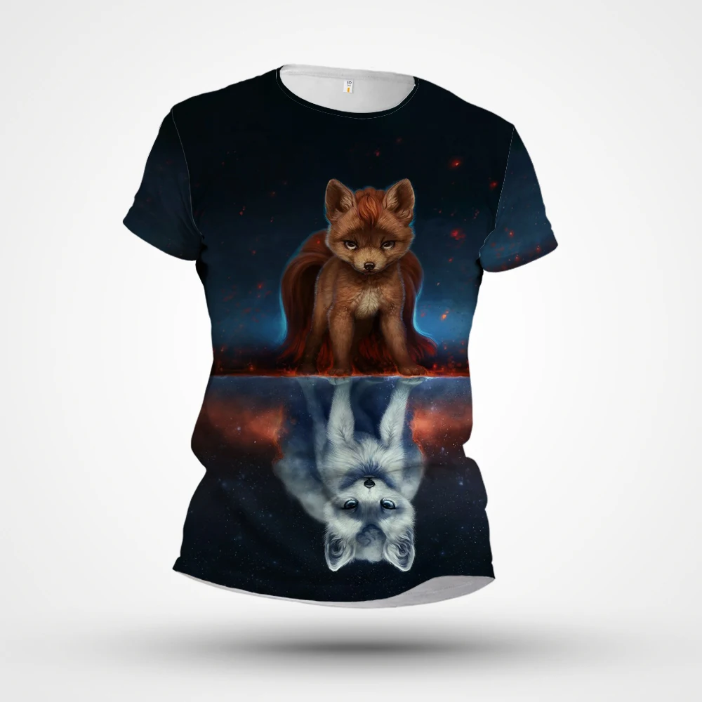 

Animal T-shirt New 3D Printing Interesting Pattern Short Sleeve Customized Factory Direct 2023 Summer Casual Sports Tight Top