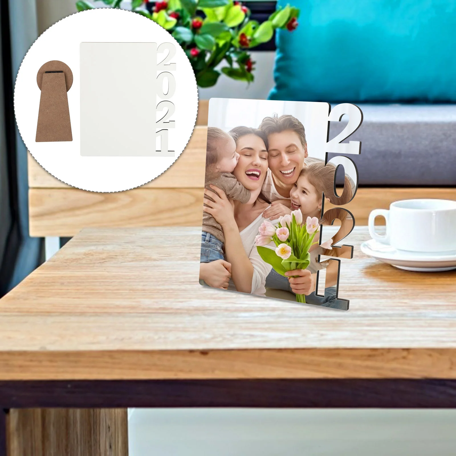 

1Pc Picture Frame Heat Transfer Thermal Table Decoration Photo Frame Photo Board