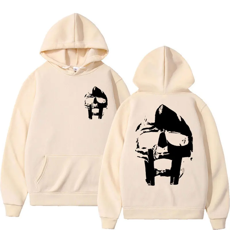 Rapper Mf Doom Music Album Hoodies Madvillain Metal Vintage Harajuku Pullover Men's Hip Hop Gothic Punk Oversized Tracksuit Male