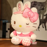 35cm kawai sanrio hello kitty plush toys plushies dolls stitch for kids girls stuffed animals premium brinquedos infantil menina