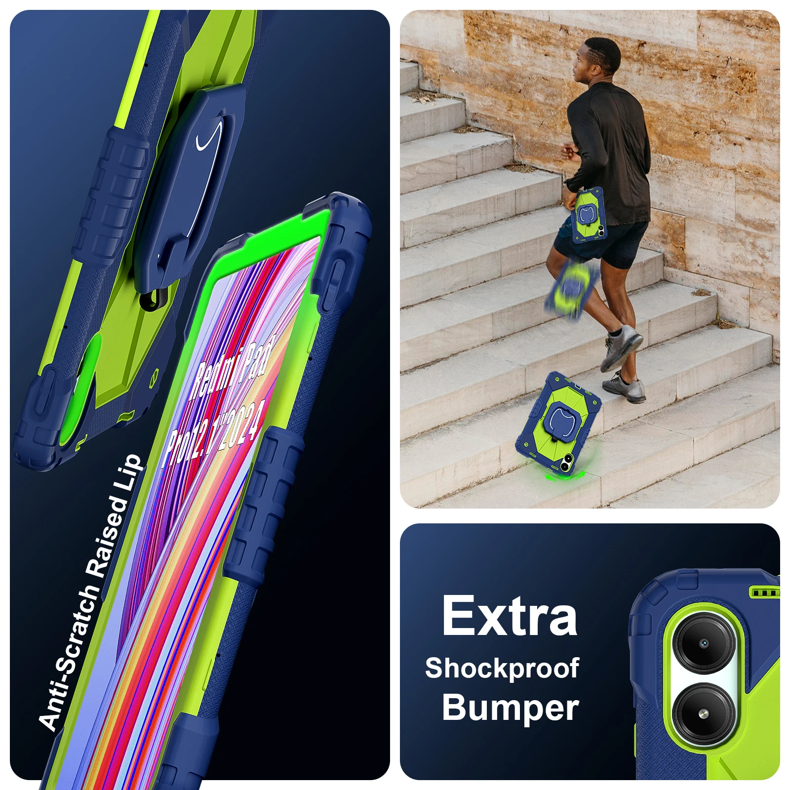 Чехол для Xiaomi poco pad 12 1 бронированный чехол Redmi SE 8 7 дюйма 2024 детский