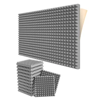 12 pack self adhesive sound proof foam panels 2x12x12 inch pyramid design acoustic foamfor home studio
