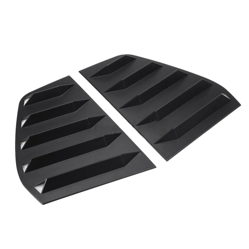 

Rear Side Glass Blinds Sticker Car Accessories Matte Black ABS For VW Golf 6 MK6 GTI R 2010-2014