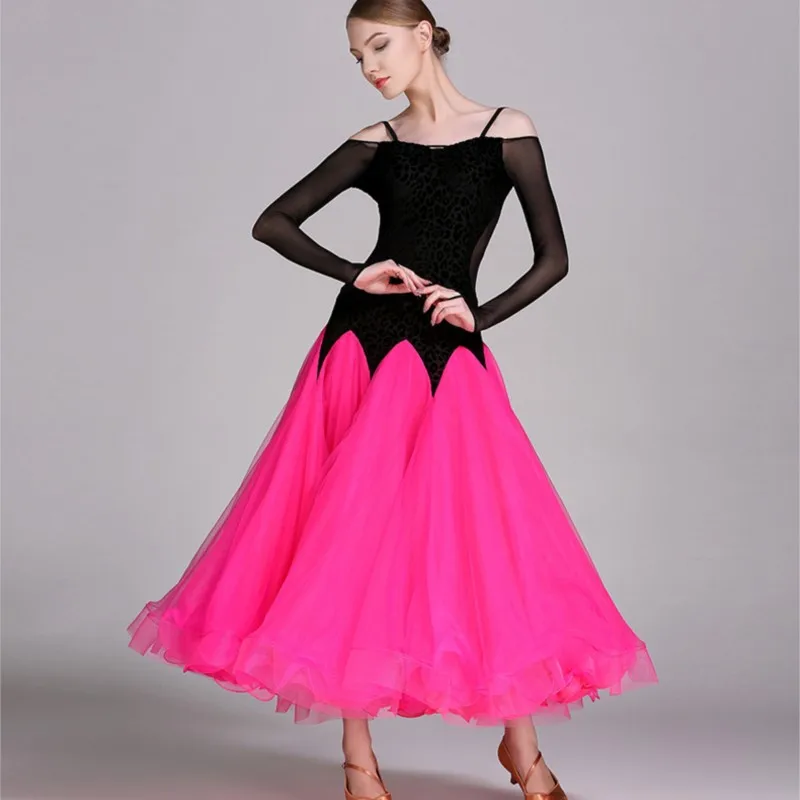 

Высококачественное элегантное женское платье для бальных танцев, стандарт