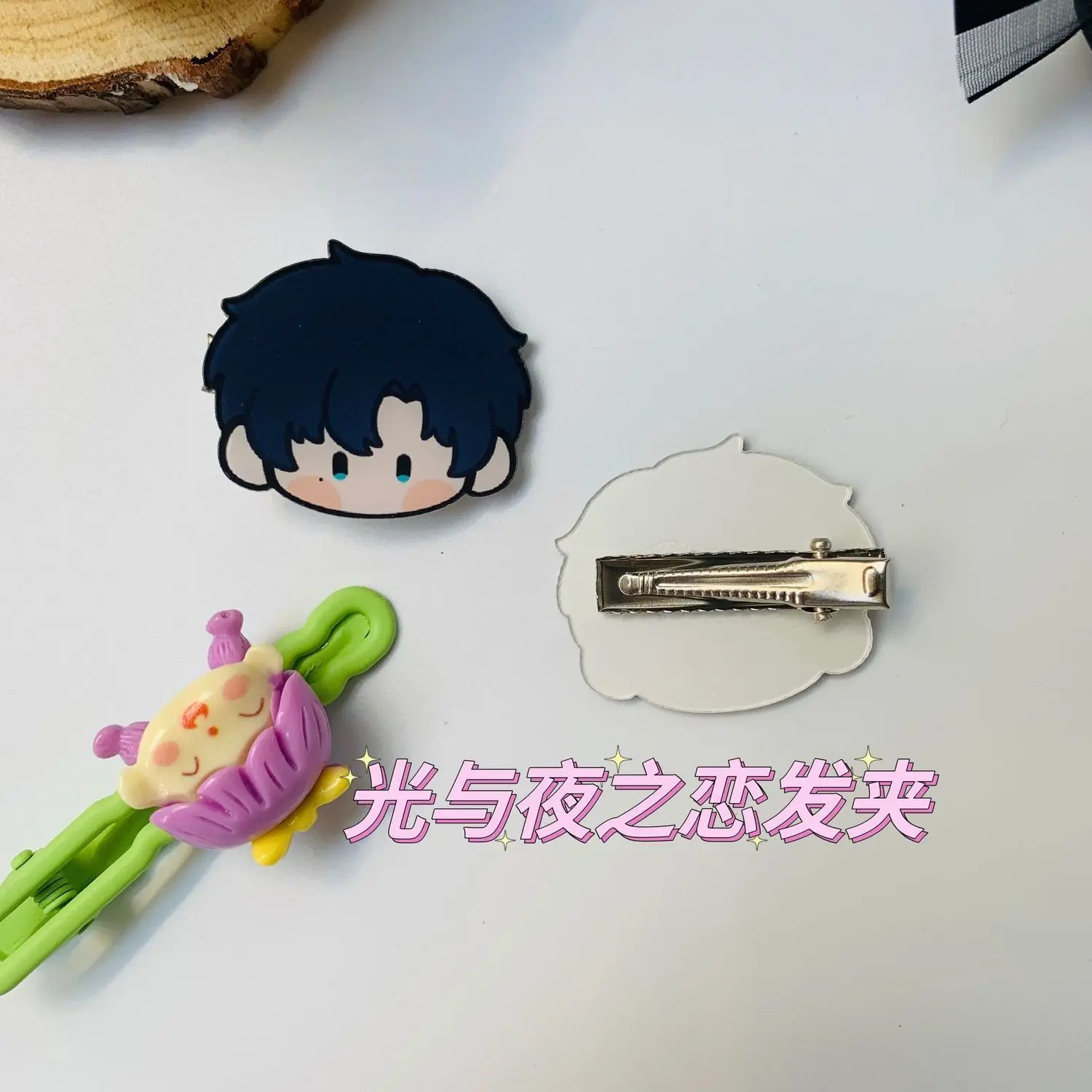 Женская и Ночная заколка для волос с изображением героев аниме Osborn Эвана