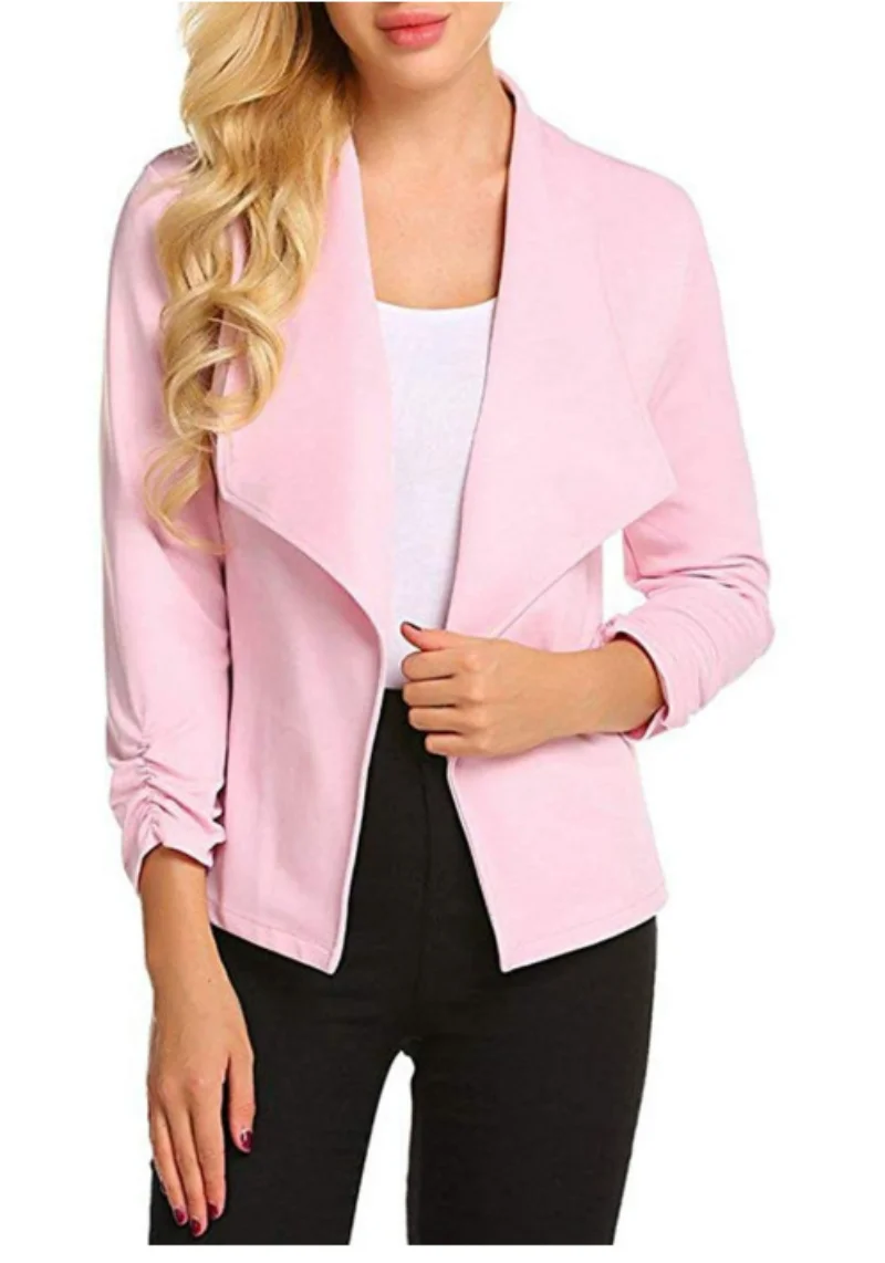 Blazer for Women 2023 Solid Color Long Sleeve Women Blazer Slim Fashion Blazer Women Coat