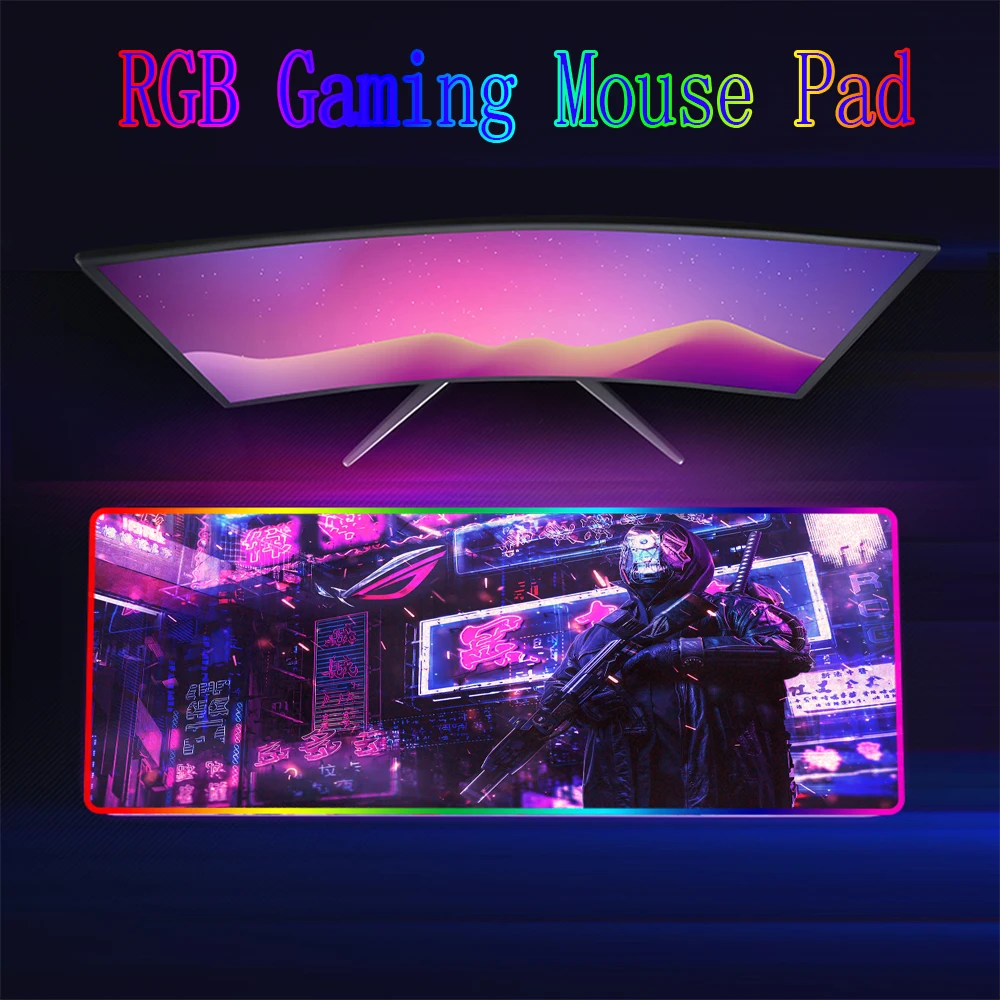 

RGB LED Mouse Pad ASUS ROG logo Mousepad Gaming Component game table mat Non-slip gaming mouse pad large mouse pad xxl for game