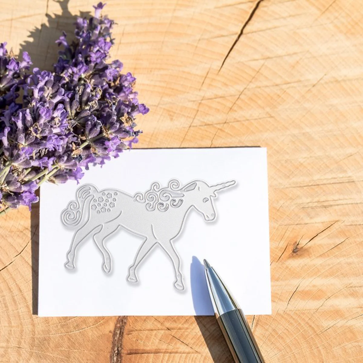 2 шт. стальная форма для ножа единорог штампы тиснение резка трафарет декор