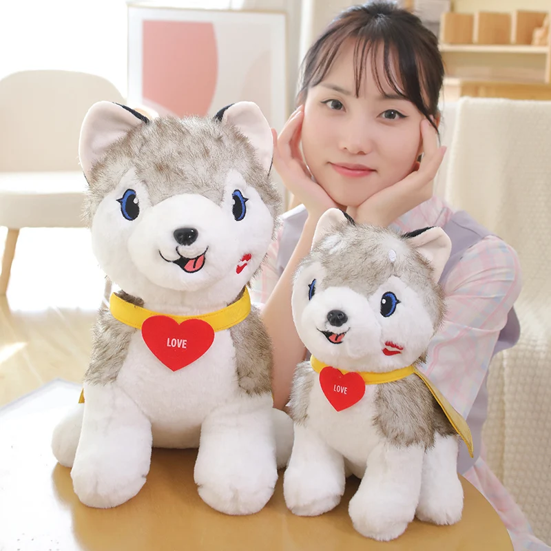 

1pc 28/40cm Simulation Husky Dog Plush Toy Kawaii Children Toys Birthday Gift Boys&Girls Dolls Nice Birthday Present