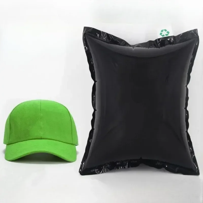 100 шт. толстые черные открытые надувные сумки упаковка для шляп антисжимающая