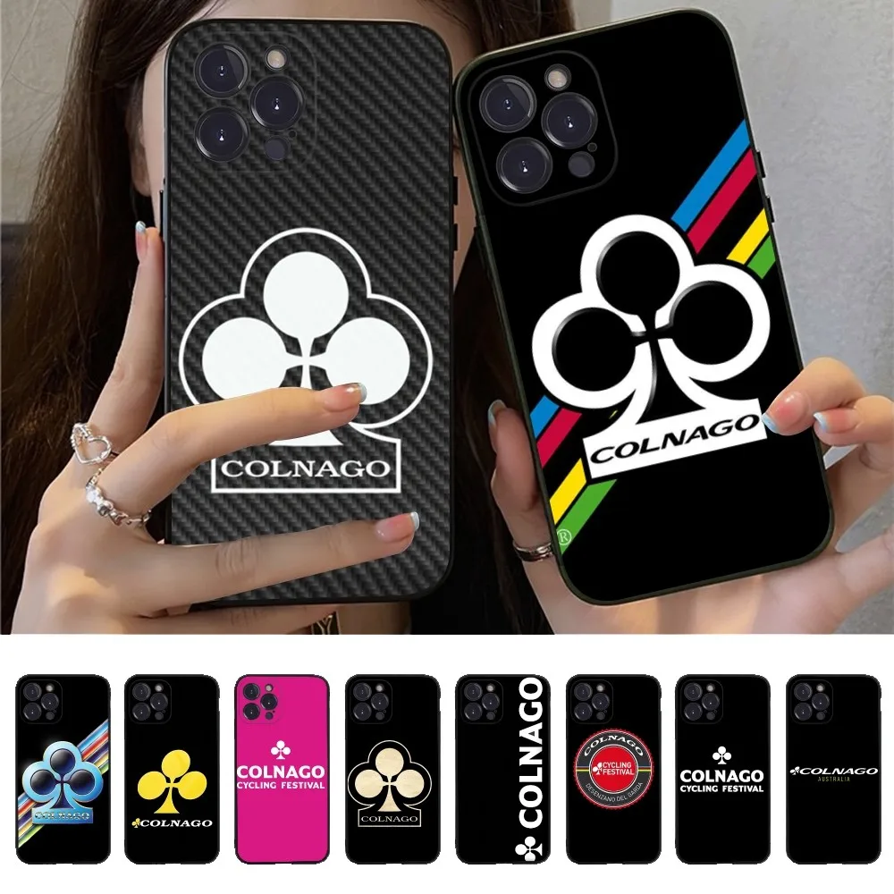 Чехол для телефона C-Colnago Bick мягкий силиконовый чехол iPhone 16 15 14 13 12 11 Pro Mini XS MAX Plus X