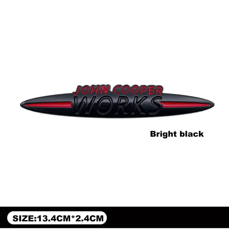 Для Mini Cooper S JCW F55 F56 F60 F53 F54 R55 R56 R60 R61 R58 F57 John Cooper Works Металлический значок Декор кузова автомобиля Наклейка Детали