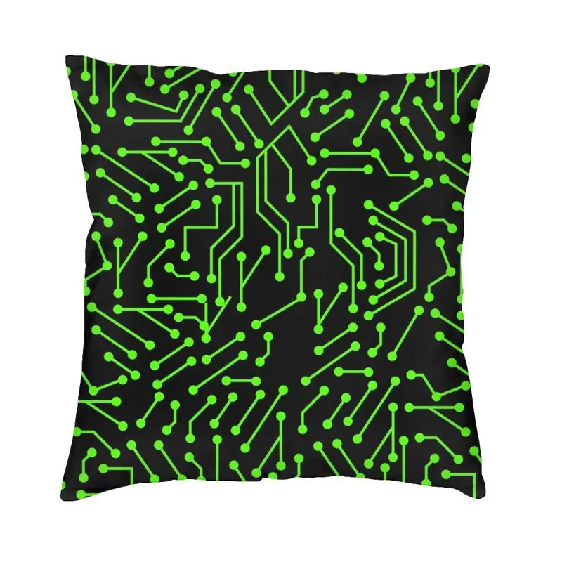 

Наволочки на подушки с принтом материнской платы, Полиэстеровые, печатные микросхемы, печатная плата, подушка для дивана, украшение гостиной