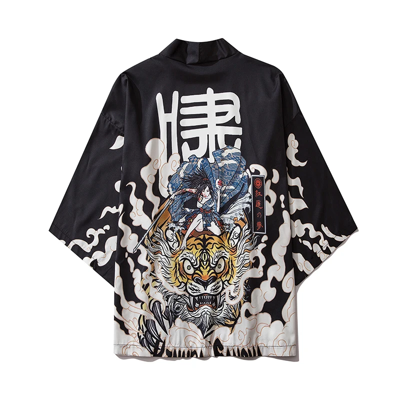 

Harajuku Oversized Graphic T Shirts Japanese Kimono Streetwear Men Clothing