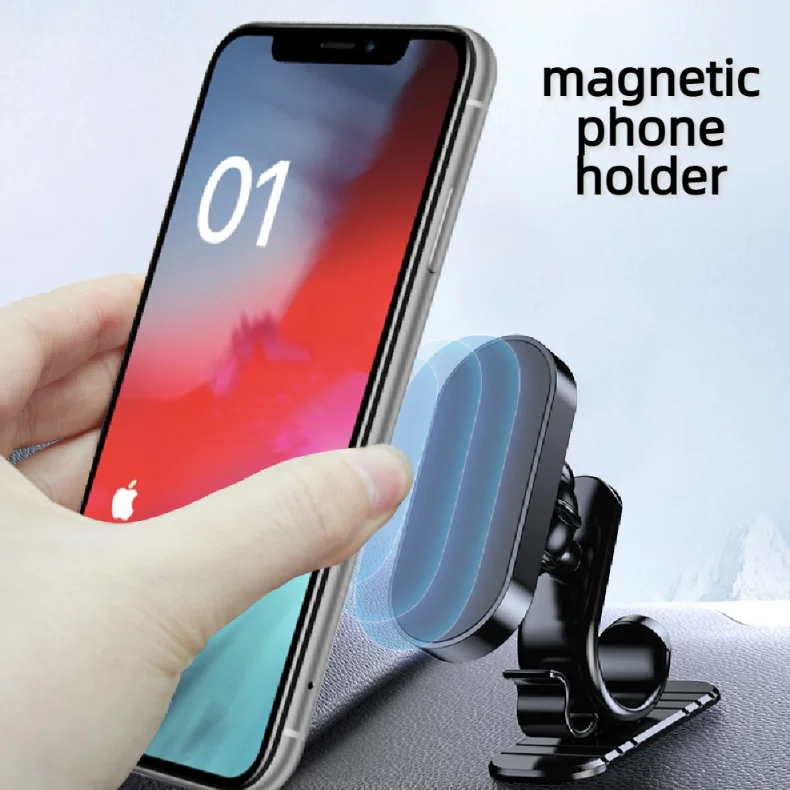 

Magnetic Plate Car Phone Holder Small 360 Rotation Magnet Mount Mobile Cell Stand Telefon Bracket Support For iPhone Xiaomi