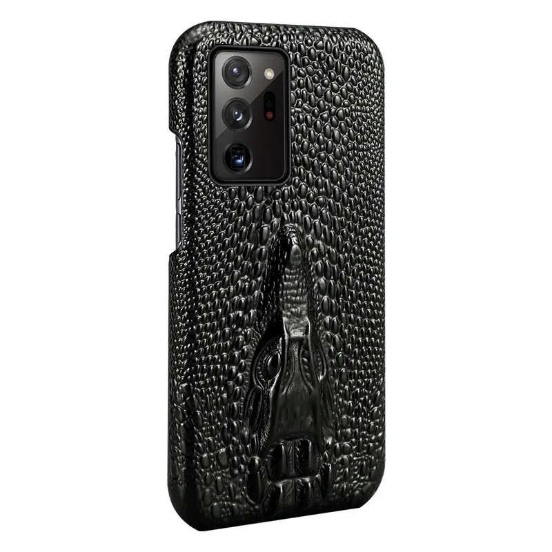 

Genuine Leather Back Case For Huawei Honor P30 P20 Mate 30 20 20x V30 V20 Pro Luxury 3d Crocodile Skin Pattern Protective Cover