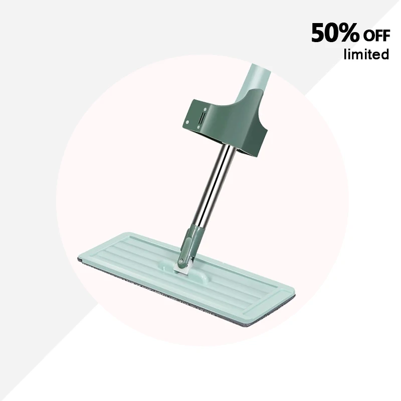 Squeeze Flat Mop Hand-free Wash Head 360 Rotation Lazy Mops With Microfiber Pads Wet Or Dry Floor Cleaning Product | Дом и сад
