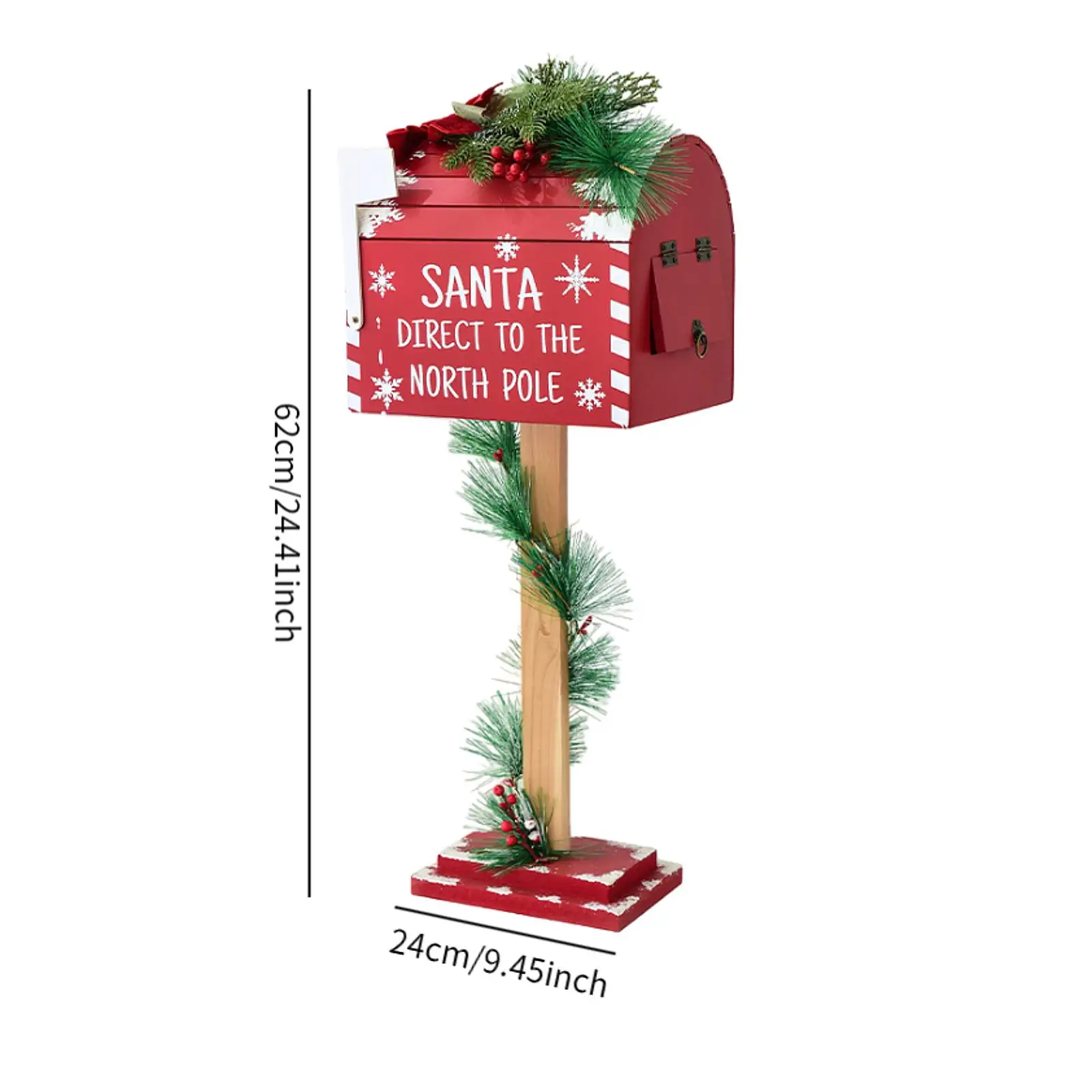 

Деревянный почтовый ящик Санта Клауса homyl