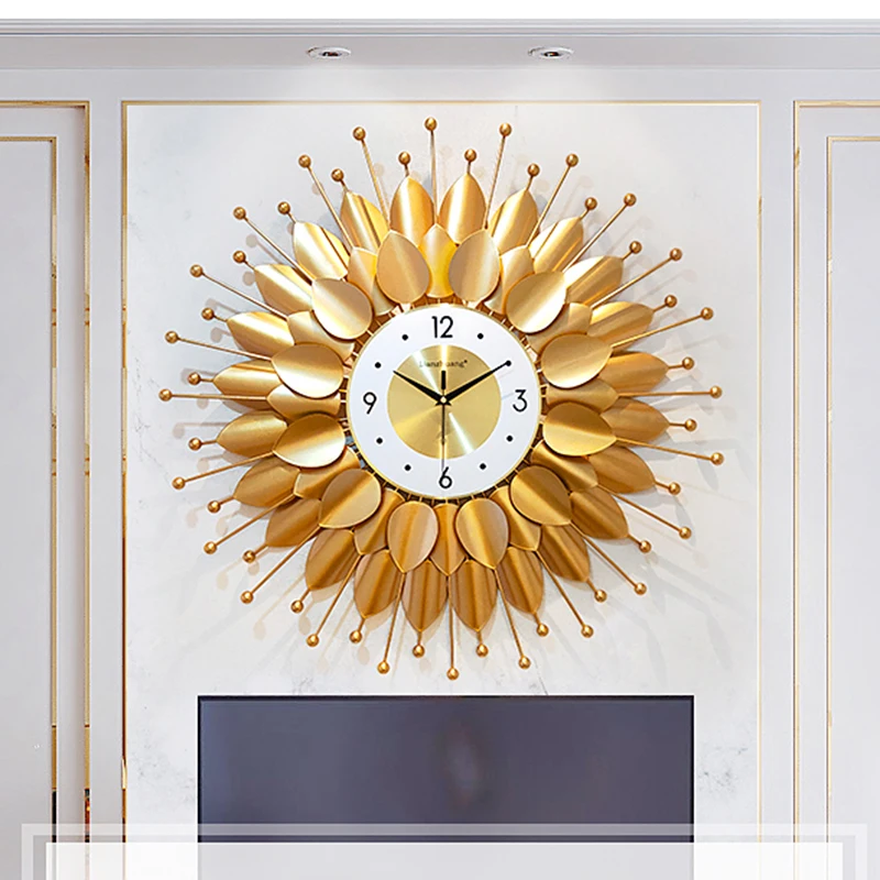 

Large 3d Wall Clock Mechanism Silent Clockwork Luxury Decorated Wall Clock For Living Room Mecanismo Reloj Pared Home Design