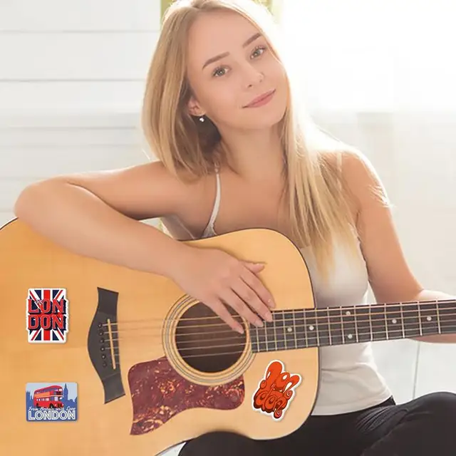 50pcs London Red Buses Stickers British Flag Stickers Water Cup Luggage Window Skateboards Pocketbook Decoration Stickers 4