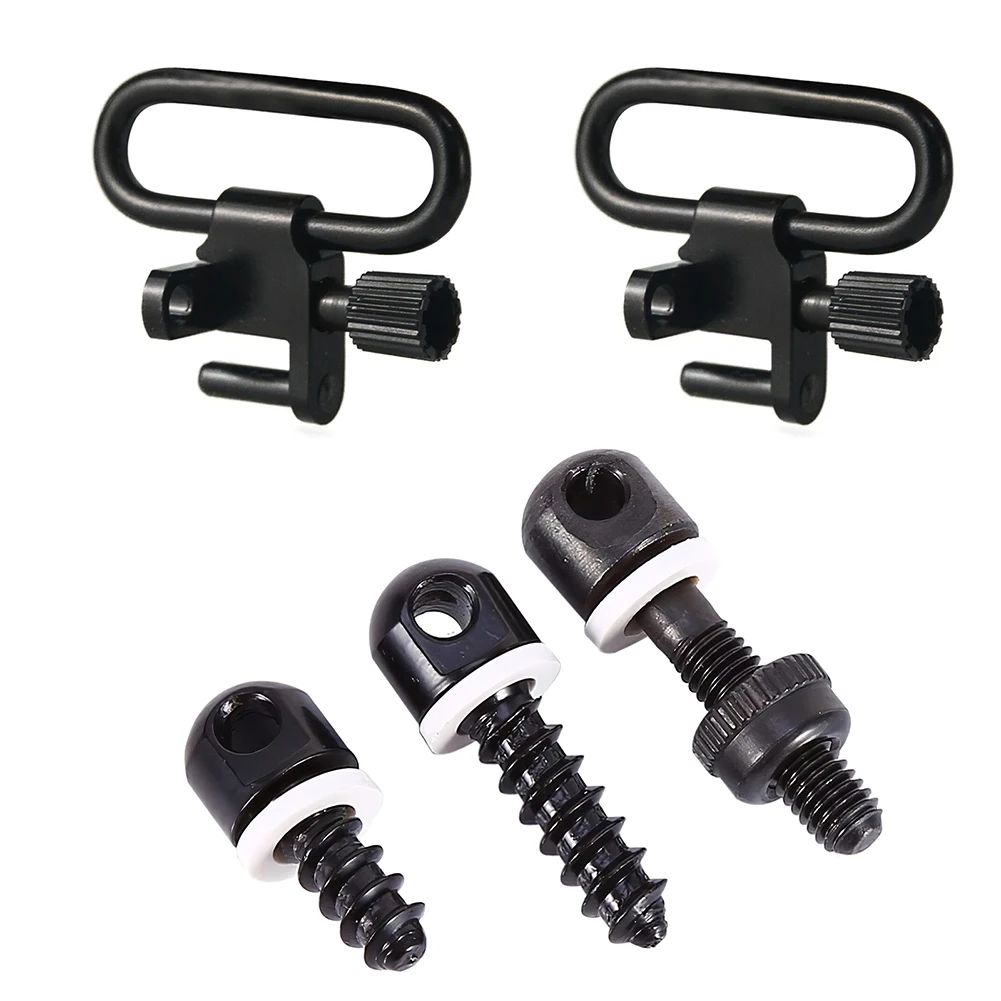 

2Pcs Quick Detach Swivel Ring Buckle With Swivel Studs 1'' Hunt Accessories Kit For Gun Rifle Hunting Mount Strap Buckle