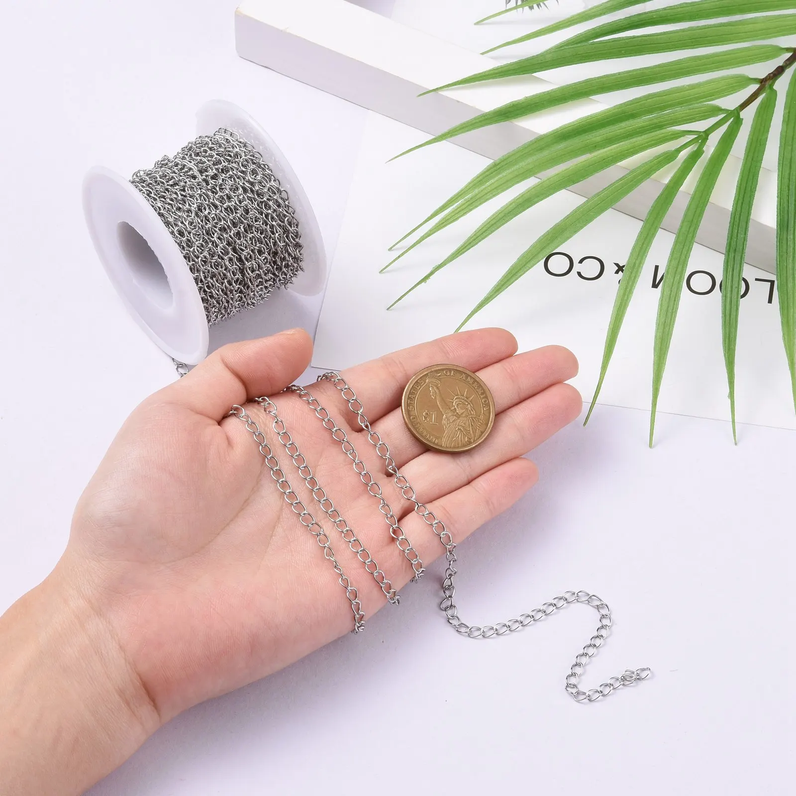 Цепочка Pandahall из нержавеющей стали 304 10 м 4 х3х1 мм |