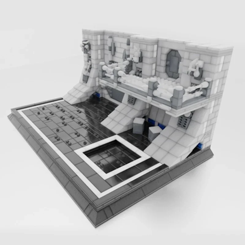 Звездная модель фильма Moc строительные блоки Космический военный ангар