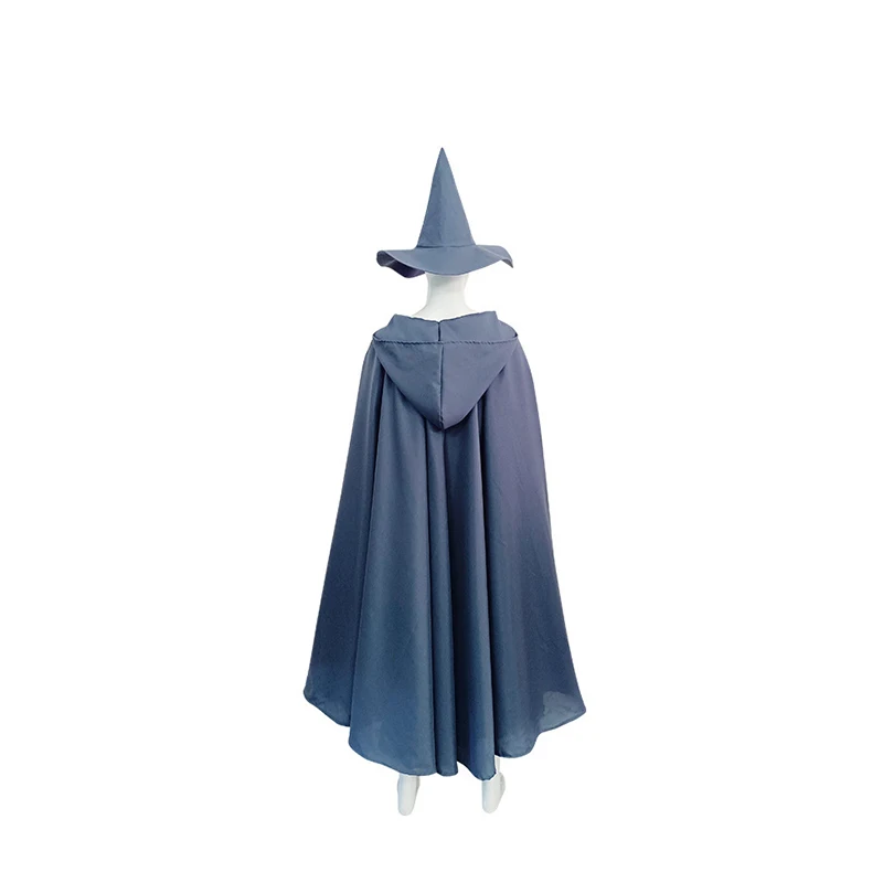 Anime wizard cosplay cloak clothing Halloween carnival costume Handsome  pure color uniform images - 6